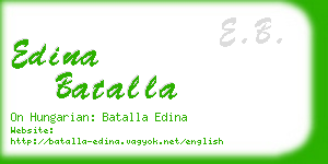 edina batalla business card